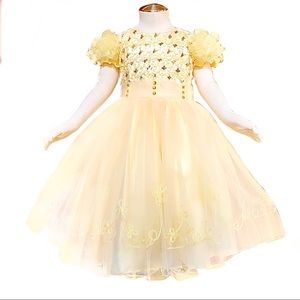 Pastel Yellow Tulle Dress